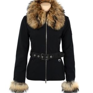 M. Miller Alene Ski Jacket-Removable Finn Raccoon Fur trim detail